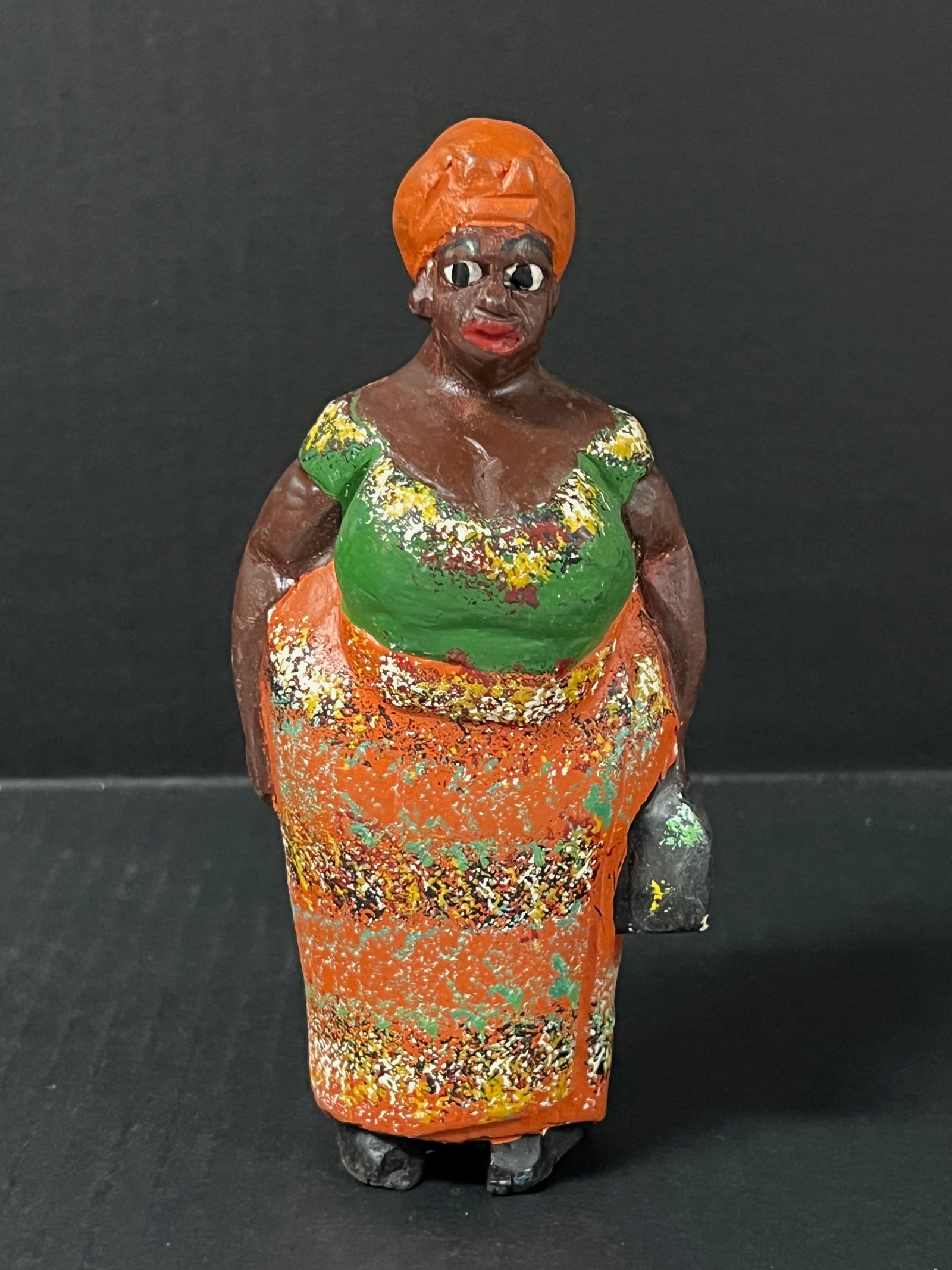 African Tribal Art Carved Wood Colonial Statue (1 of 6)