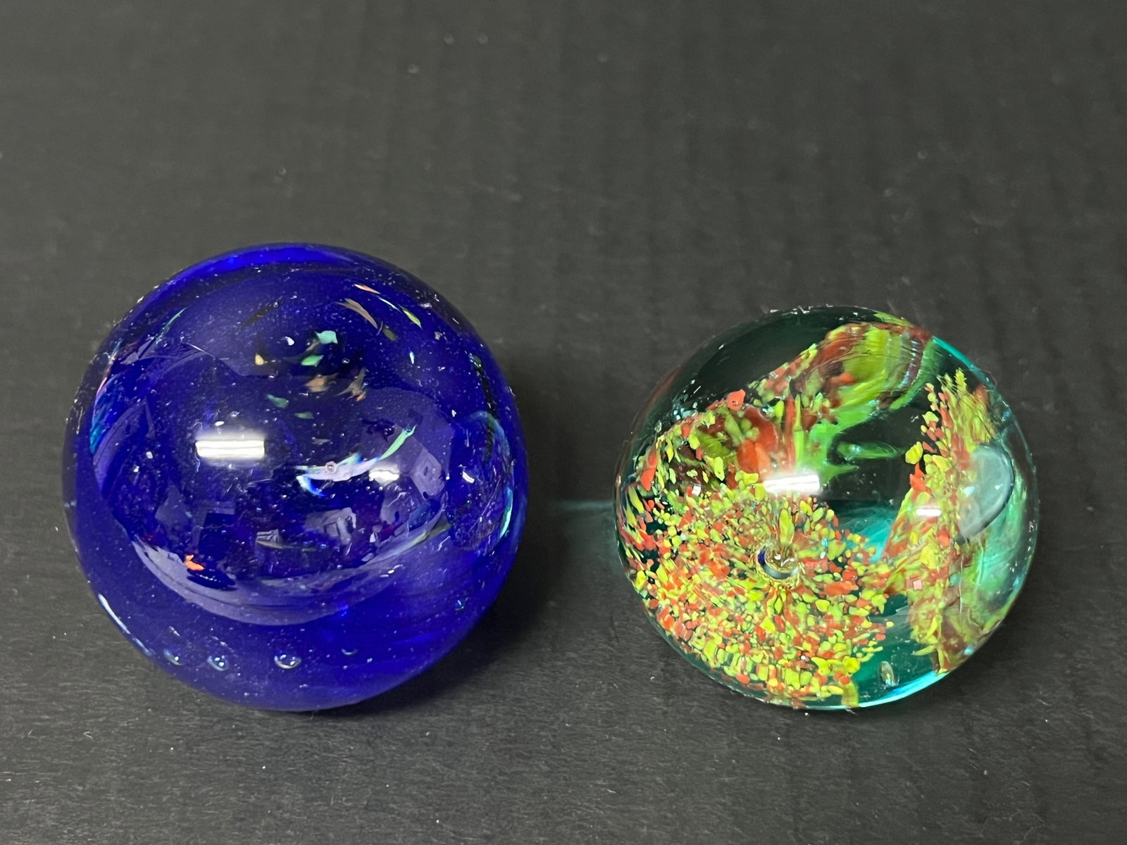 Vintage Art Glass Paperweights Lot of 2 - 3