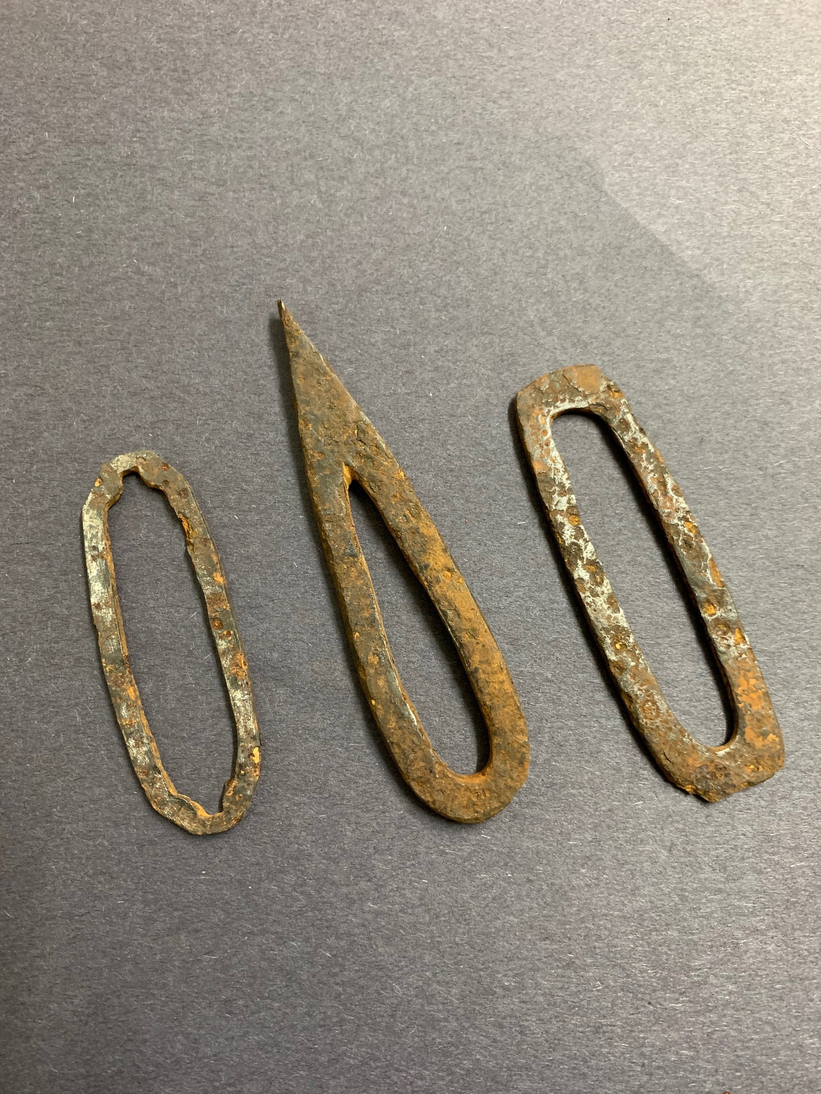 Medieval Bronze Fire Stricker Lot of 3: Title: Medieval Bronze Fire Stricker Lot of 3 Description: Medieval Bronze Fire Stricker Lot of 3 Date/Period: Late 20th Century Materials: Bronze Size: 5" h x 1" w Reserve: $60.00 Shipping: Domestic: