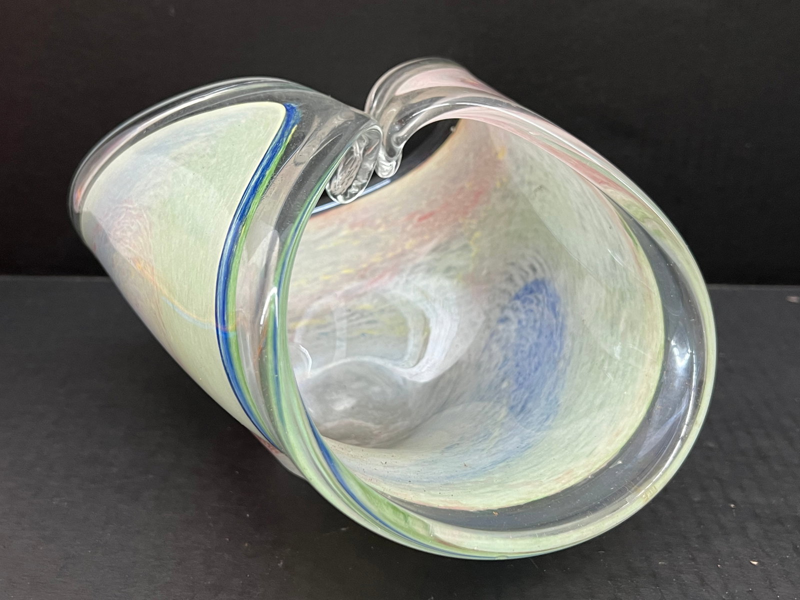 Vintage Art Glass Candy Dish - 6