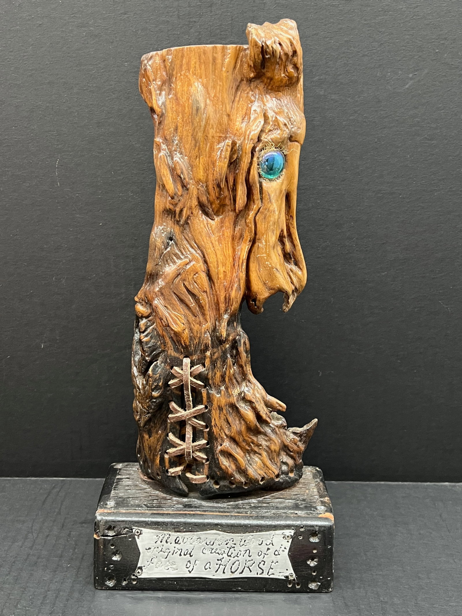Vintage Natural Driftwood Horse Sculpture (1 of 8)