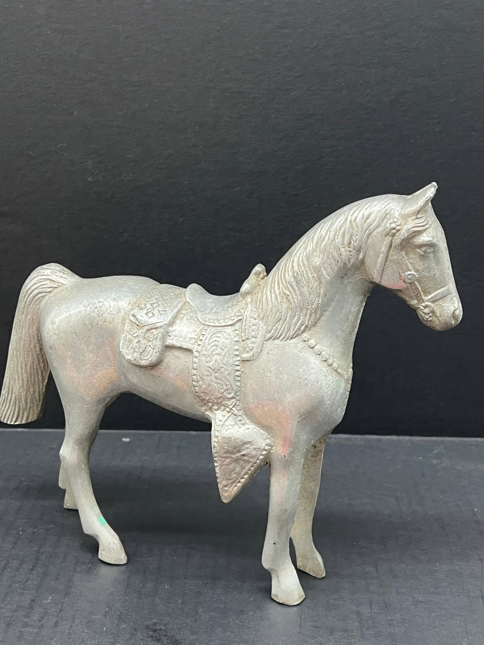 Vintage Metal Horse SCulpture - 3