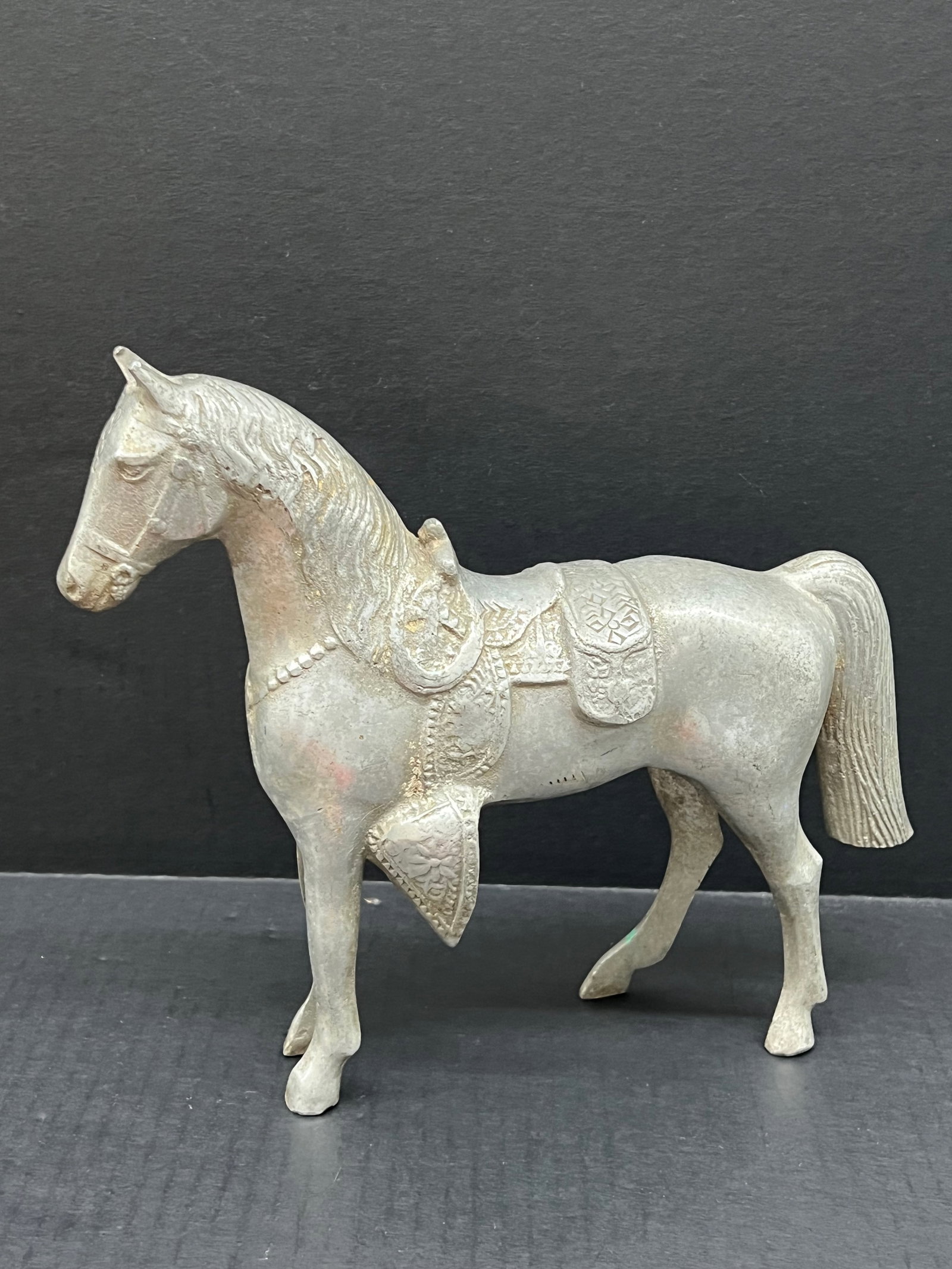 Vintage Metal Horse SCulpture - 4