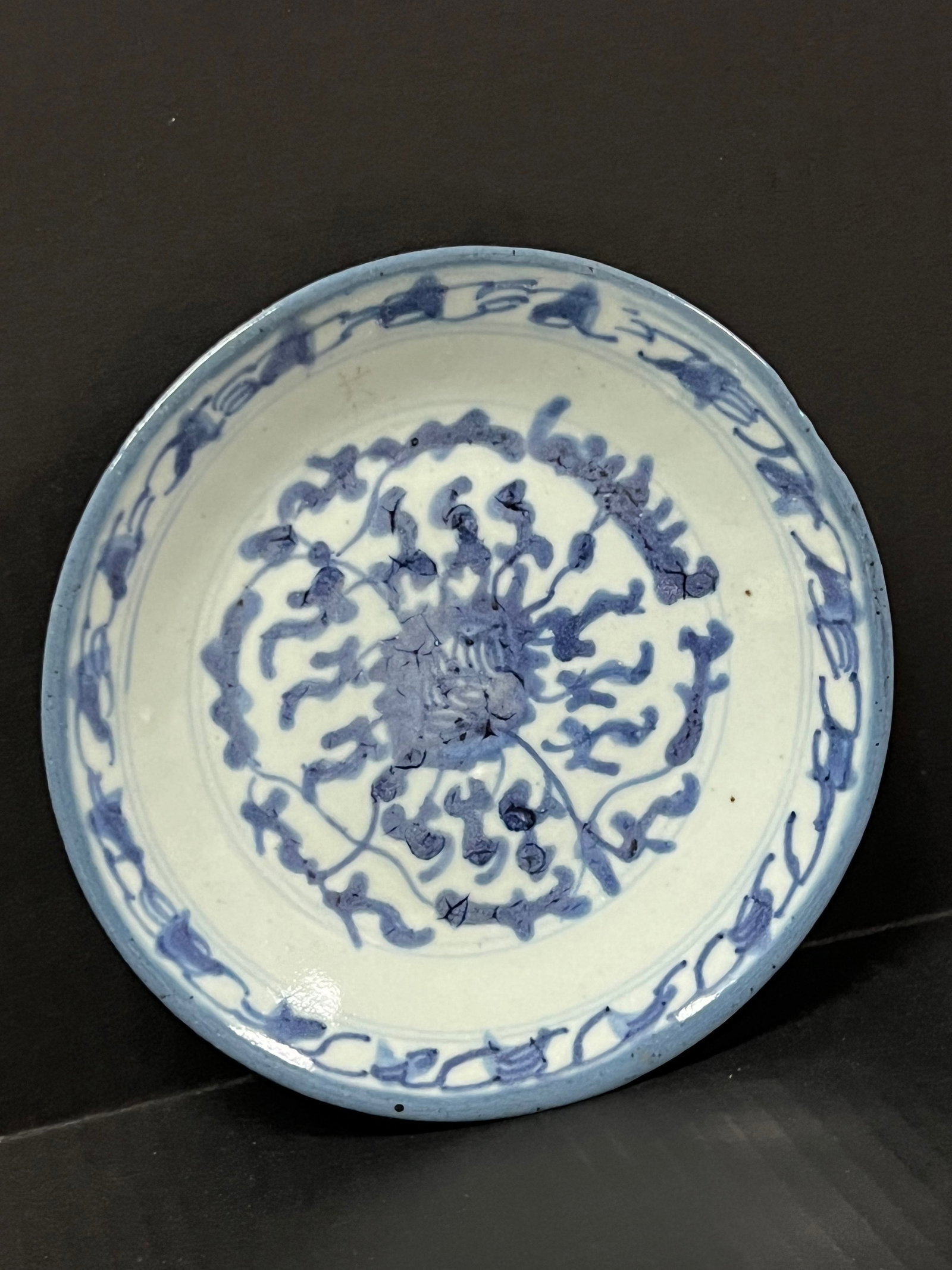 Chinese Art Porcelain Blue and White Plate - 2