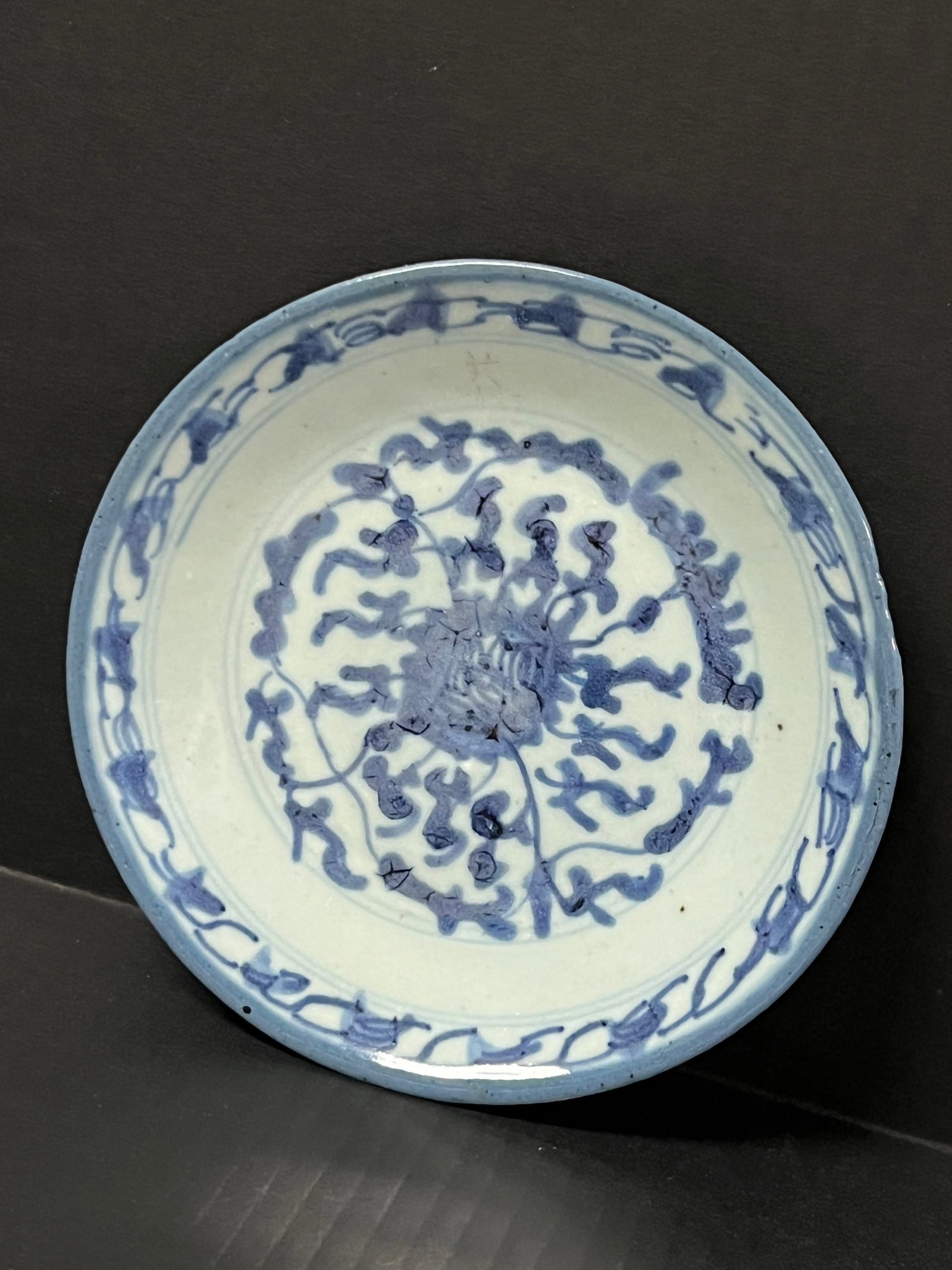 Chinese Art Porcelain Blue and White Plate - 3