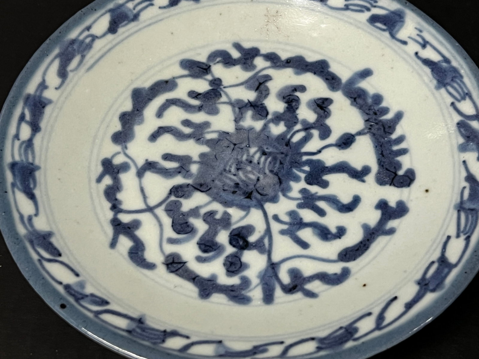 Chinese Art Porcelain Blue and White Plate - 5