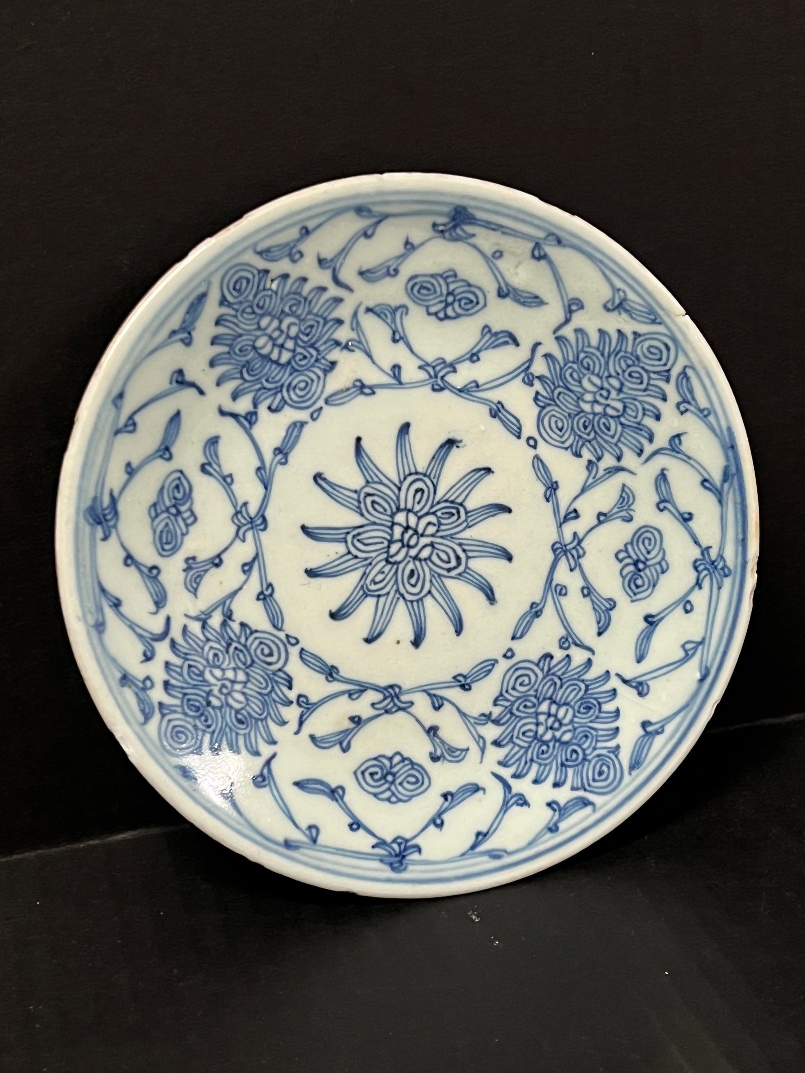 Chinese Art Porcelain Blue and White Plate - 2