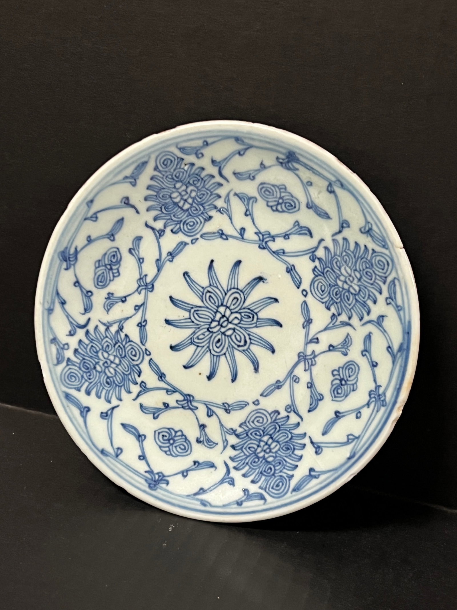 Chinese Art Porcelain Blue and White Plate - 3