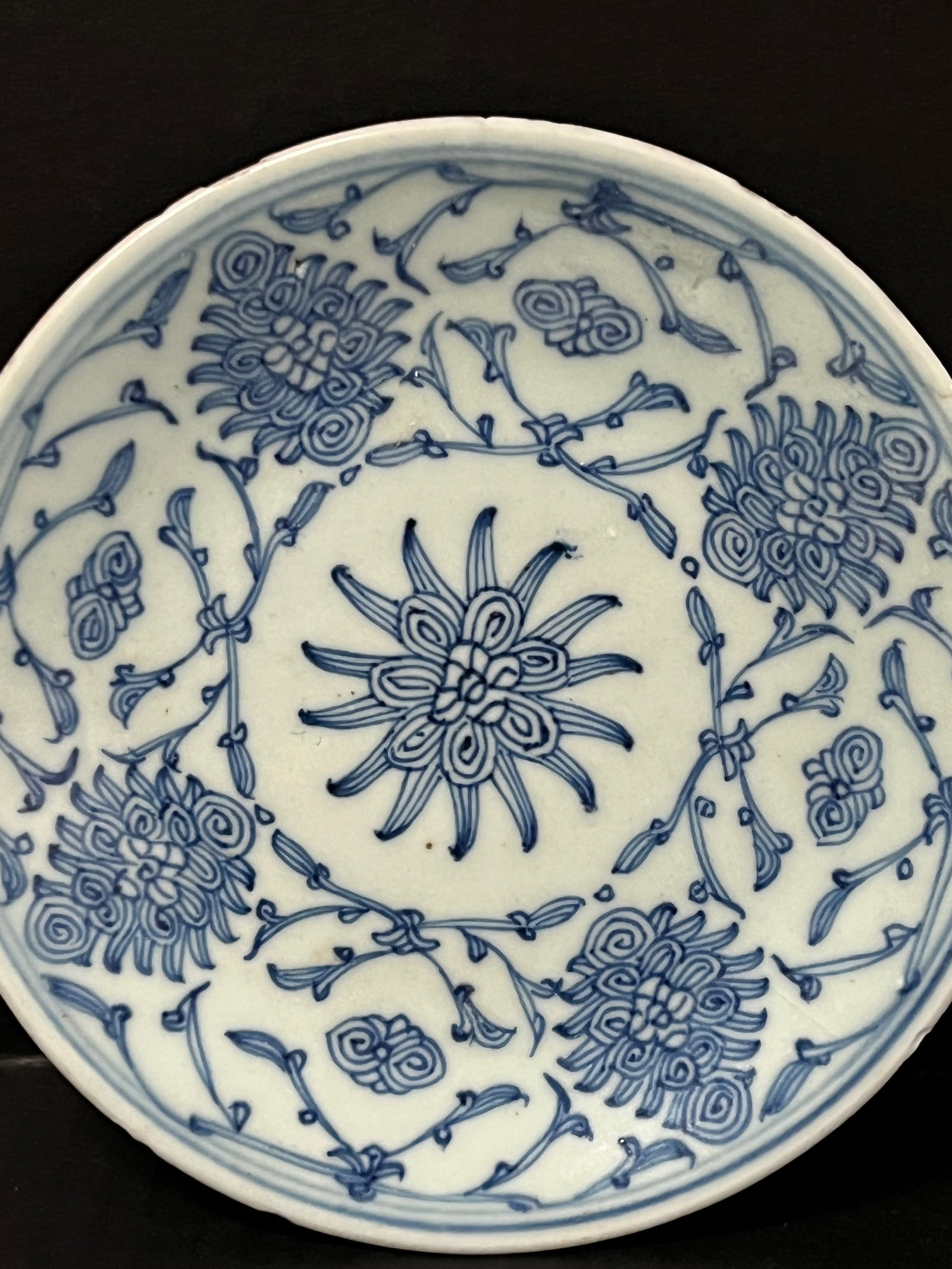 Chinese Art Porcelain Blue and White Plate - 4