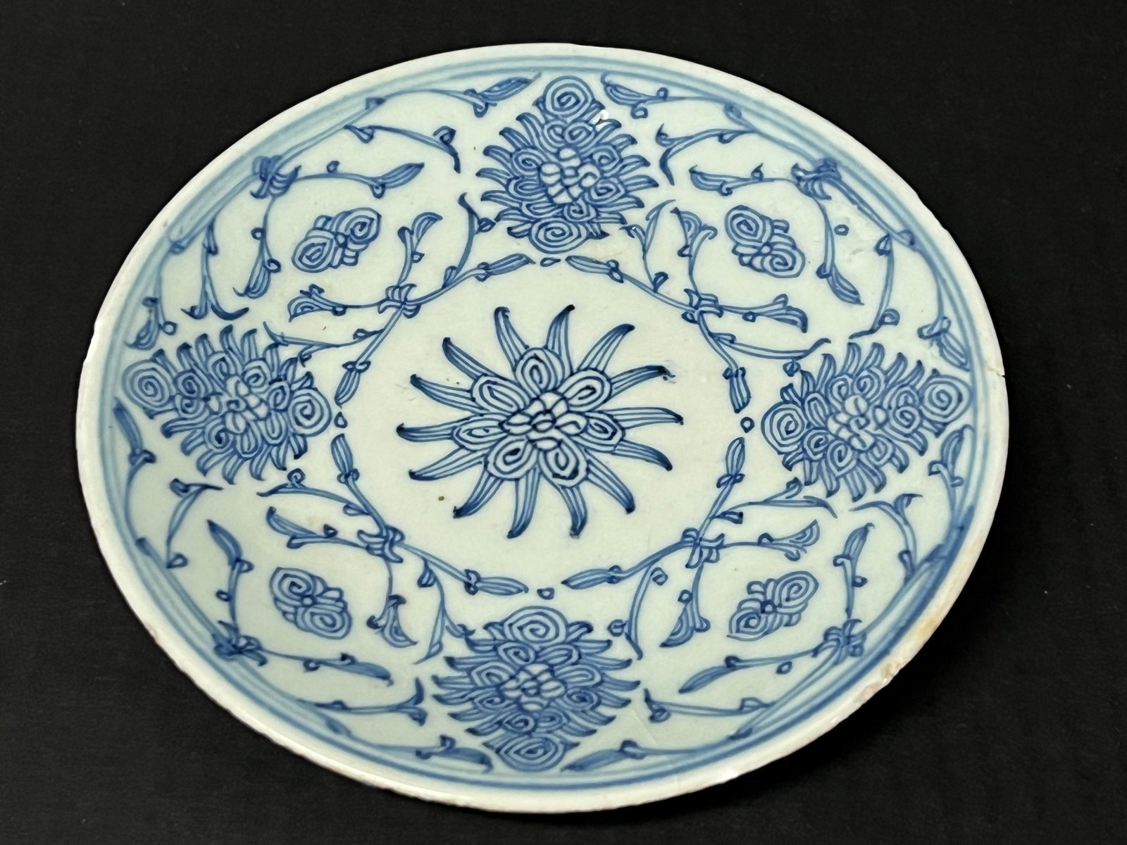 Chinese Art Porcelain Blue and White Plate - 5