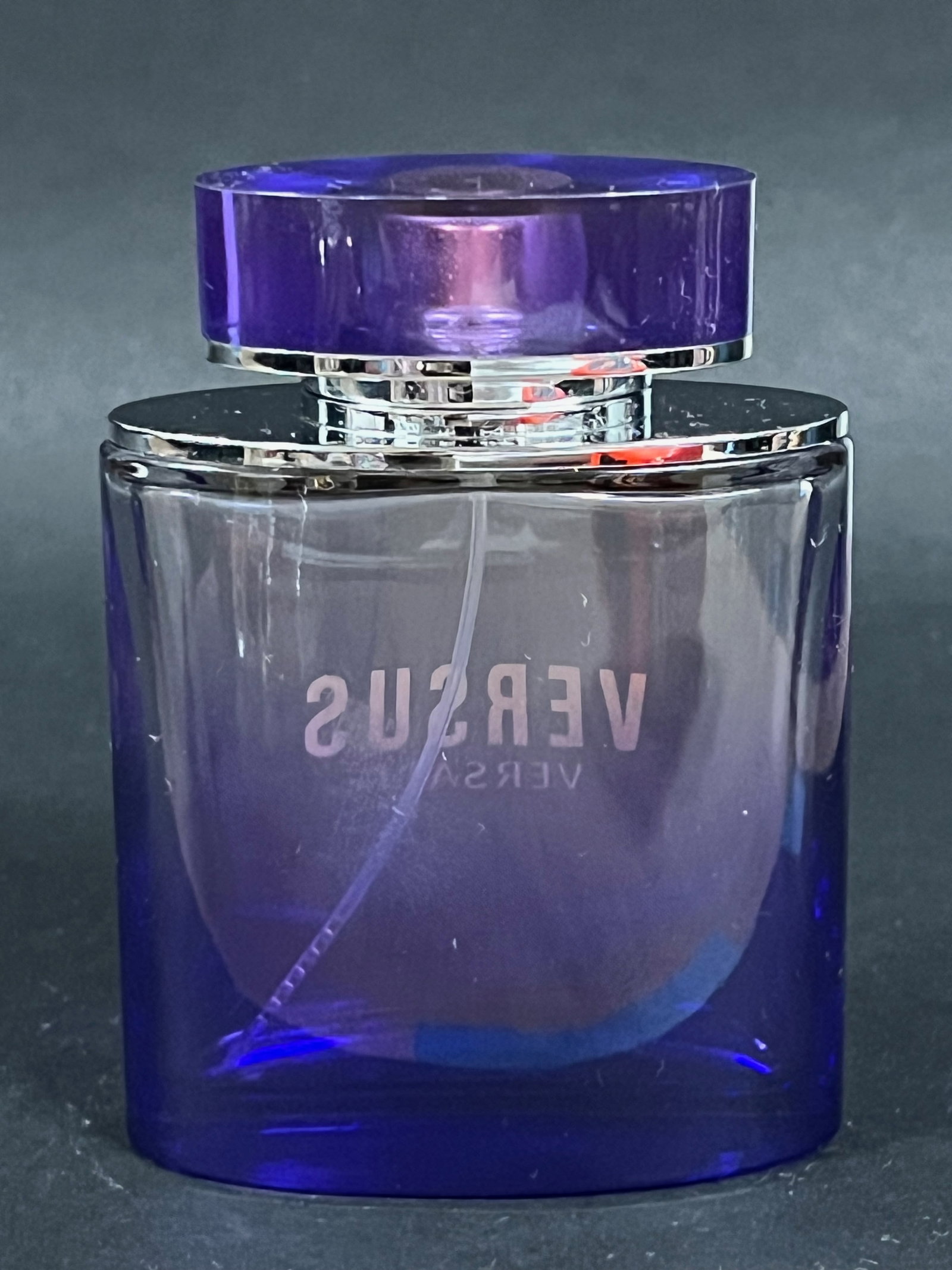 Empty Bottle Only Versace Versus Purple Glass Eau De Toilette Bottle - 4