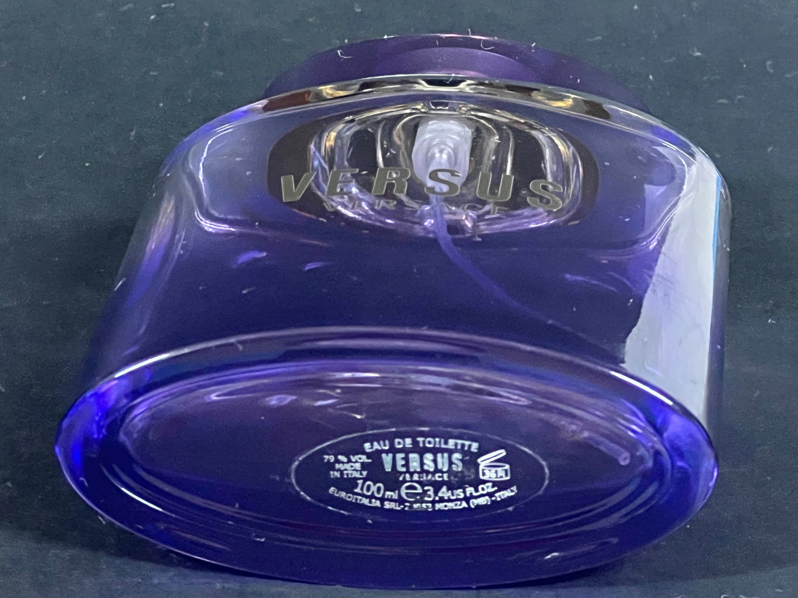 Empty Bottle Only Versace Versus Purple Glass Eau De Toilette Bottle - 6