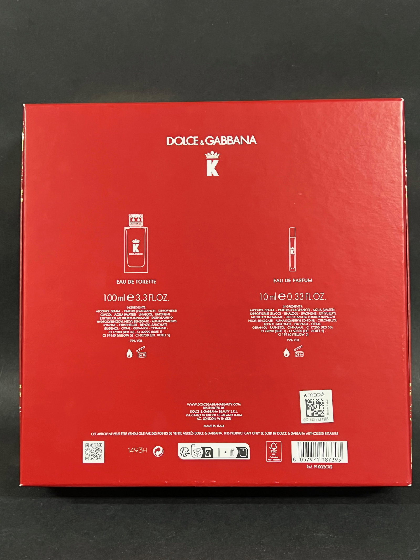 Empty Box Only Dolce And Gabbana Gift Set BOx - 6