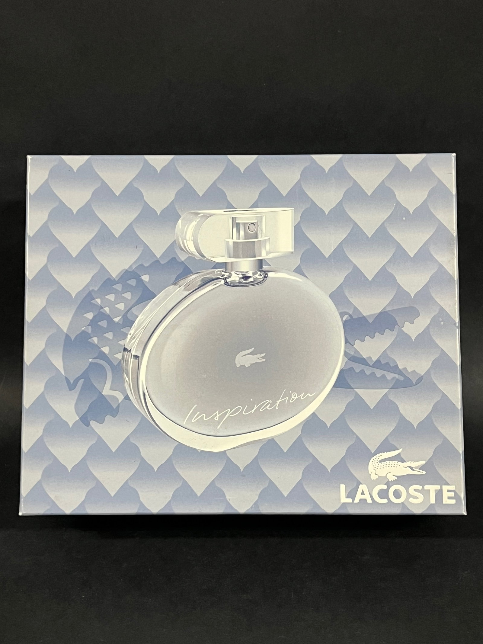 Empty Box Only Lacoste Inspiration Eau De Parfum Gift Set Box: Title: Empty Box Only Lacoste Inspiration Eau De Parfum Gift Set Box Description: Empty Box Only Lacoste Inspiration Eau De Parfum Gift Set Box Date/Period: Late 20th Century Materials: Cardboard