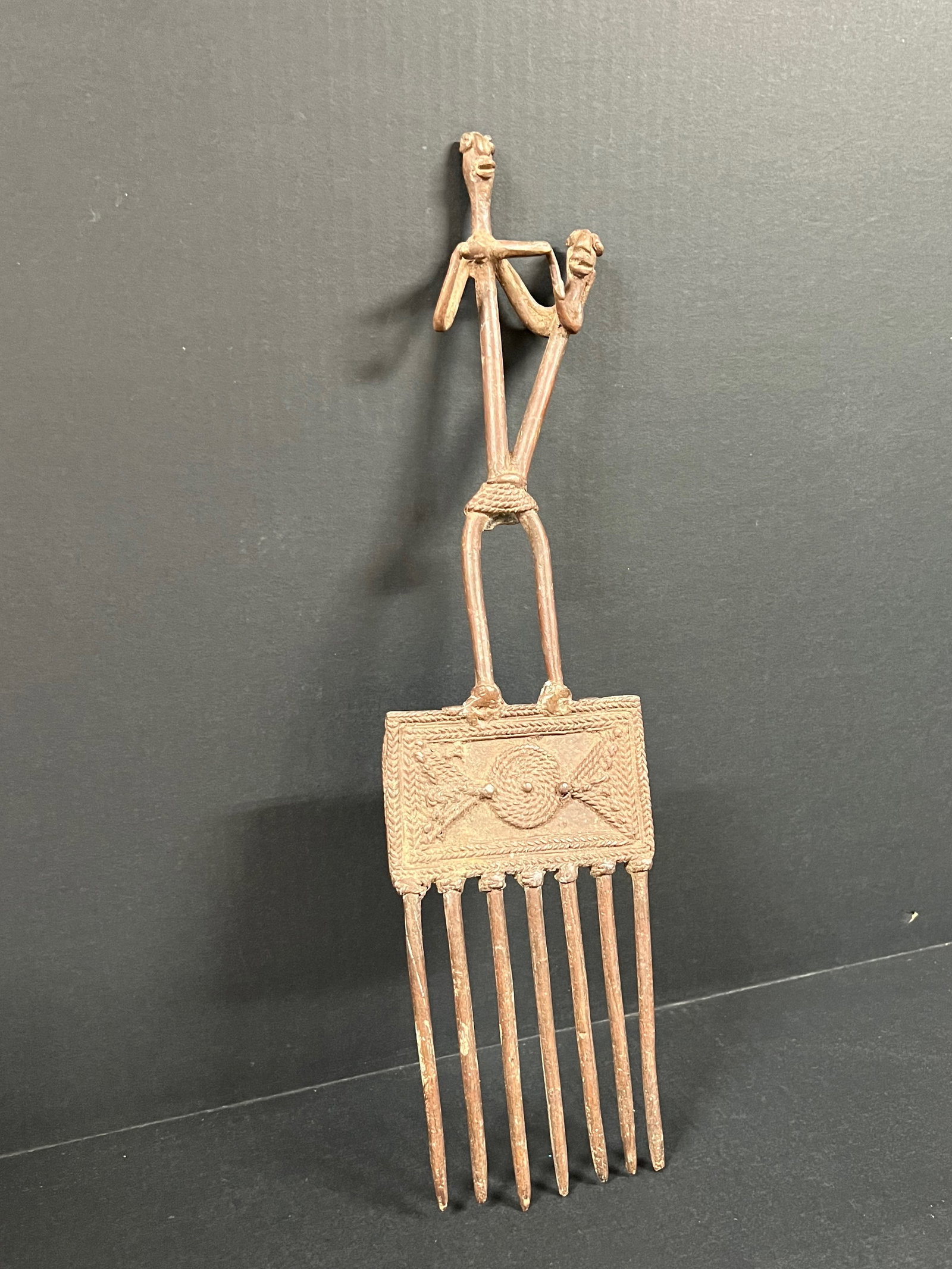 Dogon Bronze Comb - 4