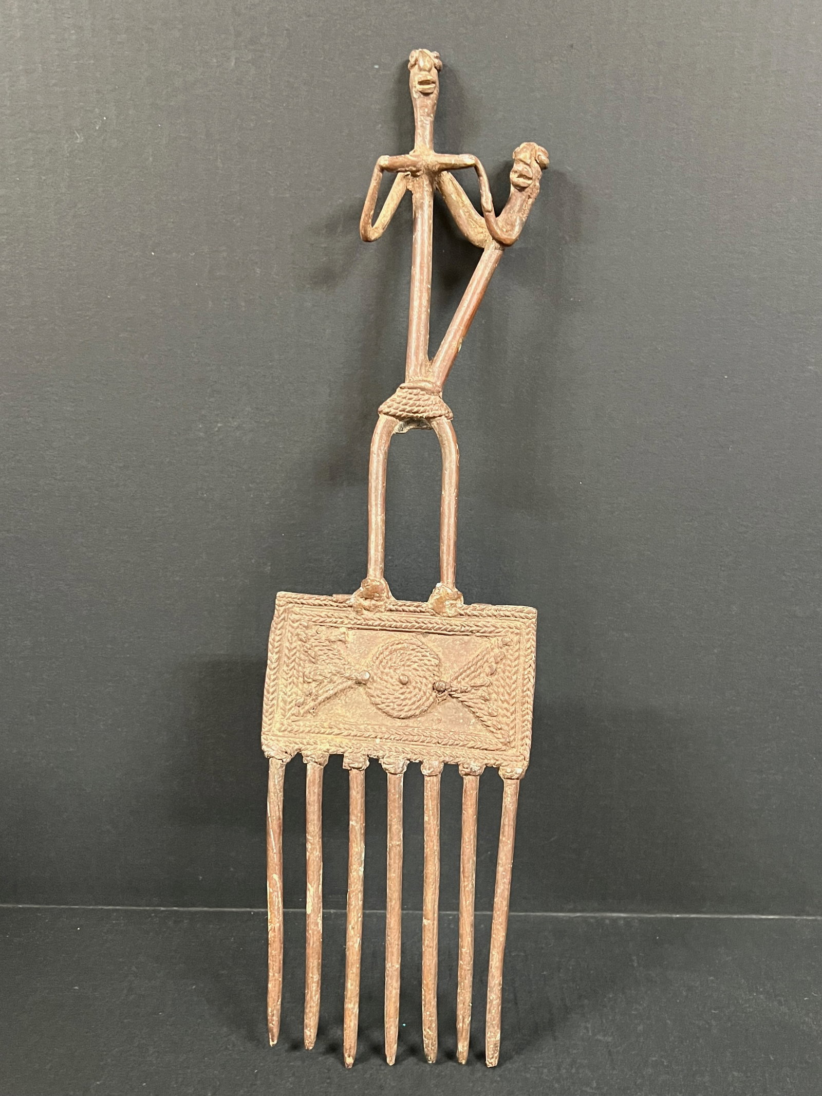Dogon Bronze Comb - 5
