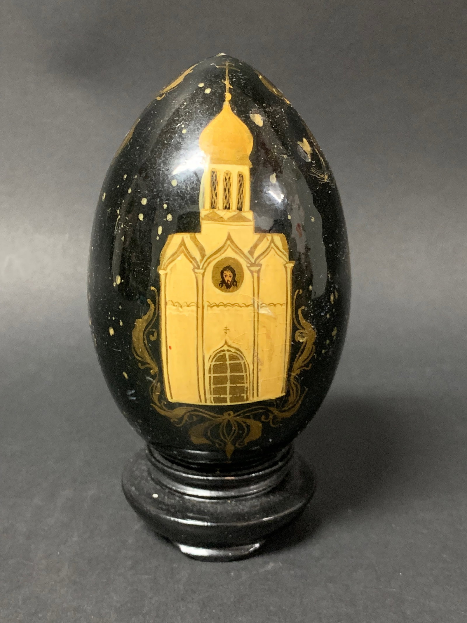 Vintage Hand Painted Russian Matryoshka Easter Egg - 6