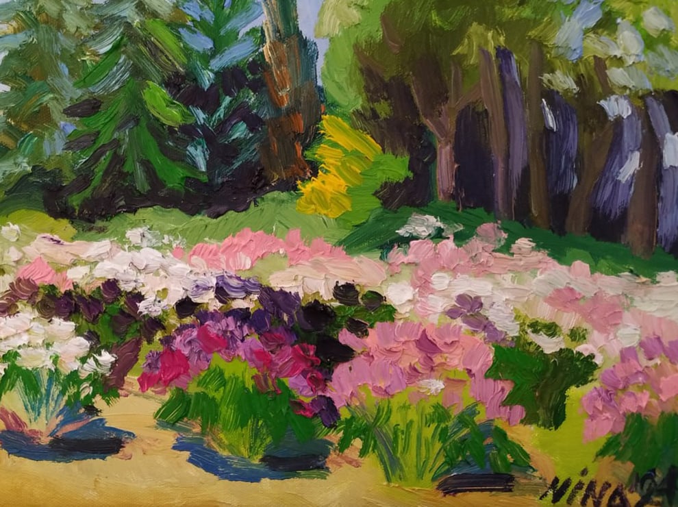 Oil painting Peonies Nina L - 5