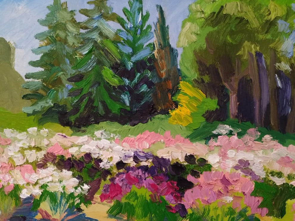 Oil painting Peonies Nina L - 6