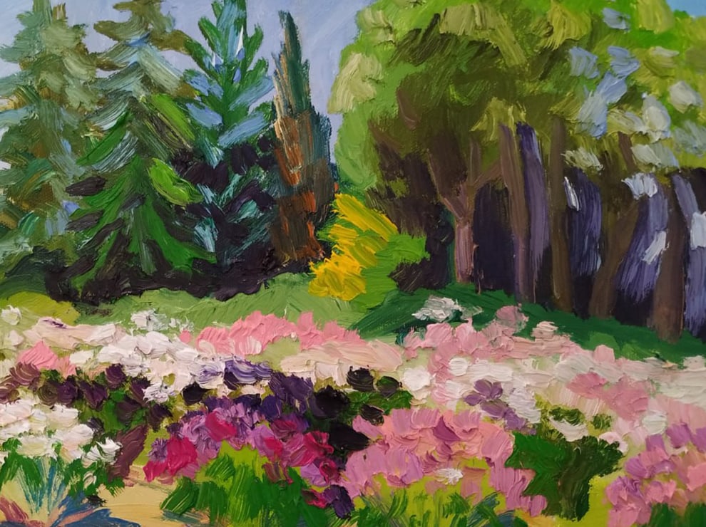 Oil painting Peonies Nina L - 8