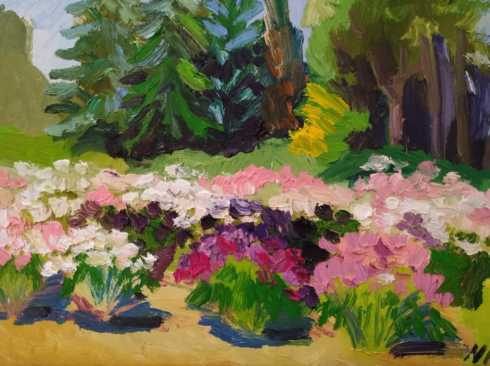 Oil painting Peonies Nina L - 9