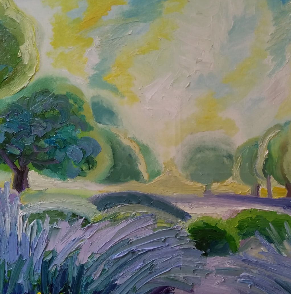 Oil painting Botanical garden Nina L - 2