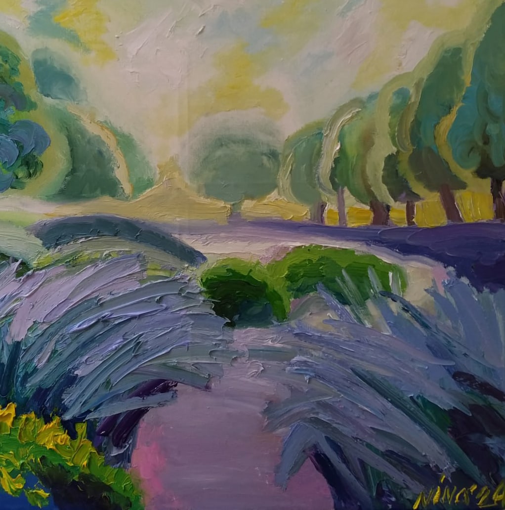 Oil painting Botanical garden Nina L - 5