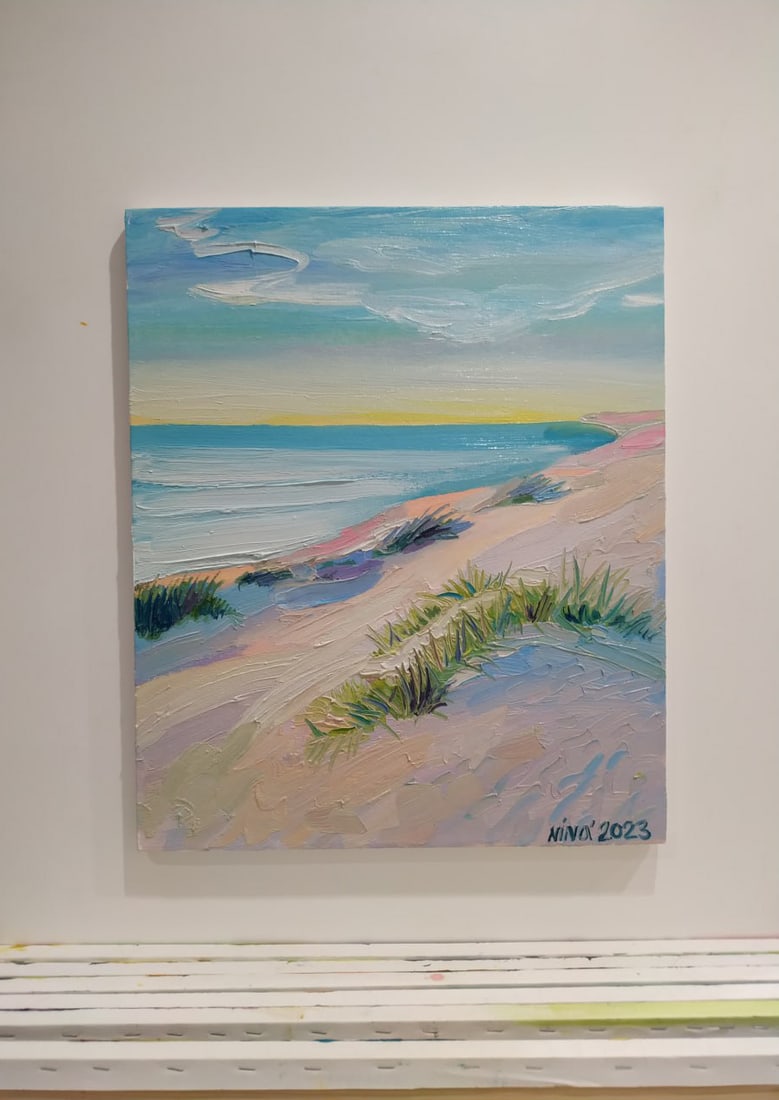 Oil painting Black Sea island Nina L - 10