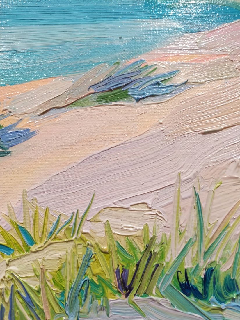 Oil painting Black Sea island Nina L - 4