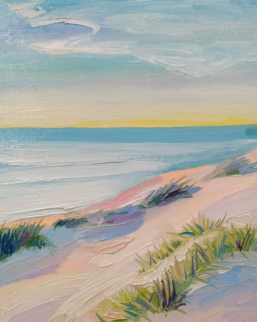 Oil painting Black Sea island Nina L - 5