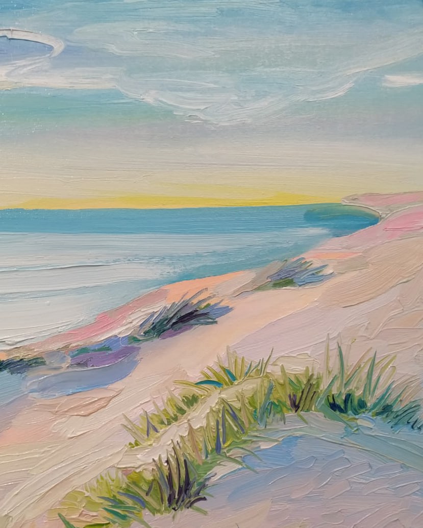 Oil painting Black Sea island Nina L - 6