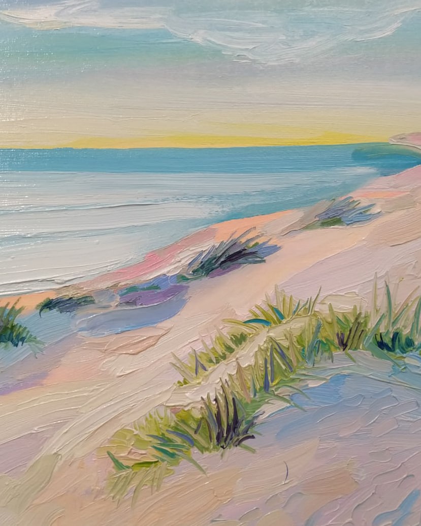 Oil painting Black Sea island Nina L - 9