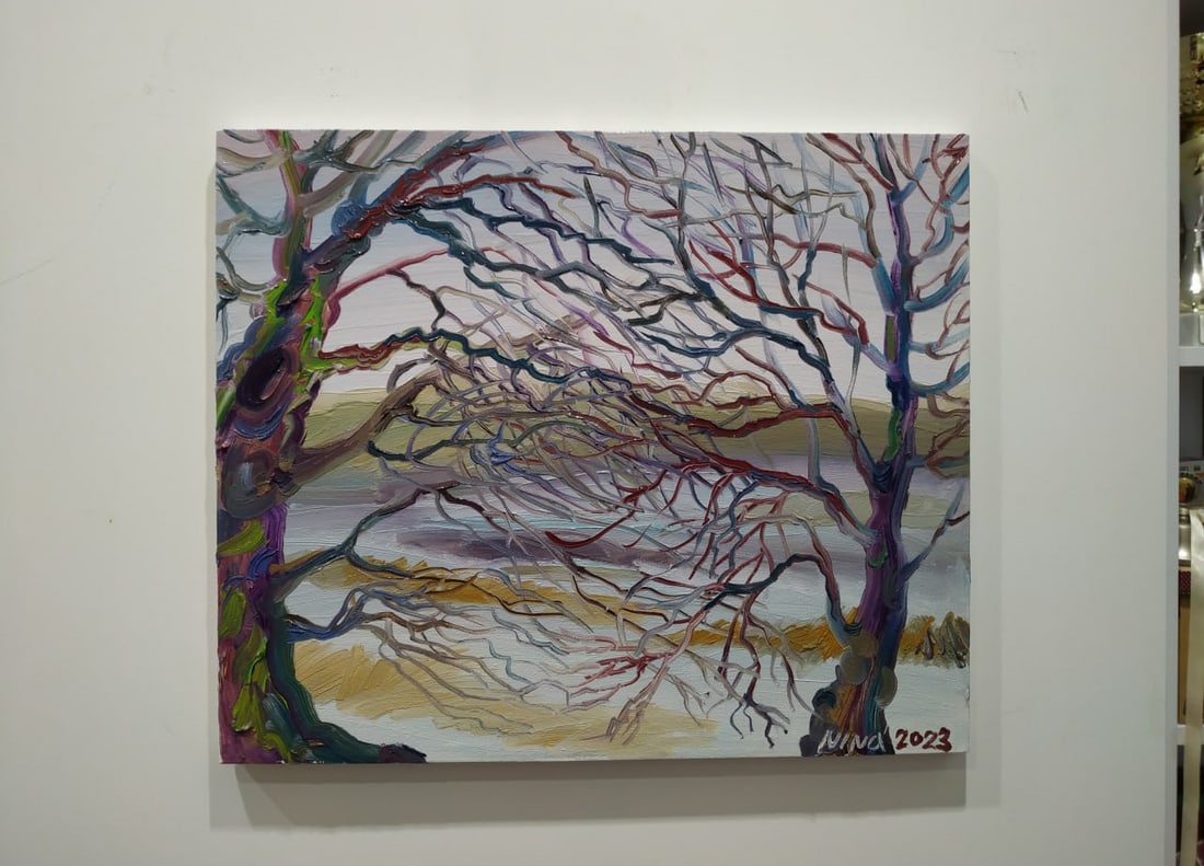 Oil painting Under the trees Nina L - 10