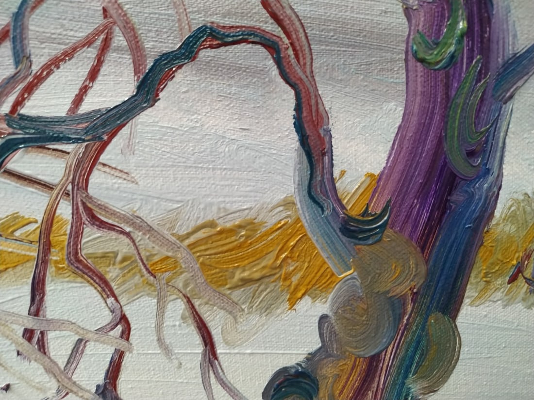 Oil painting Under the trees Nina L - 4