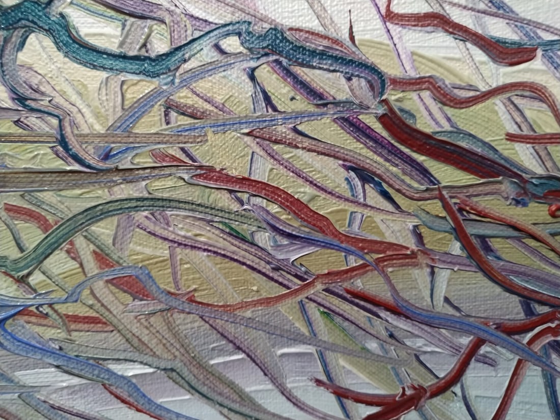 Oil painting Under the trees Nina L - 5