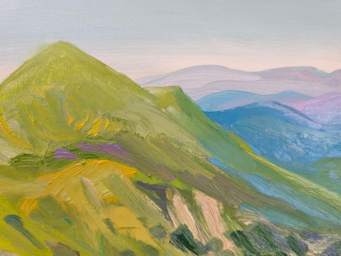 Landscape Oil painting Mountain Nina L - 4