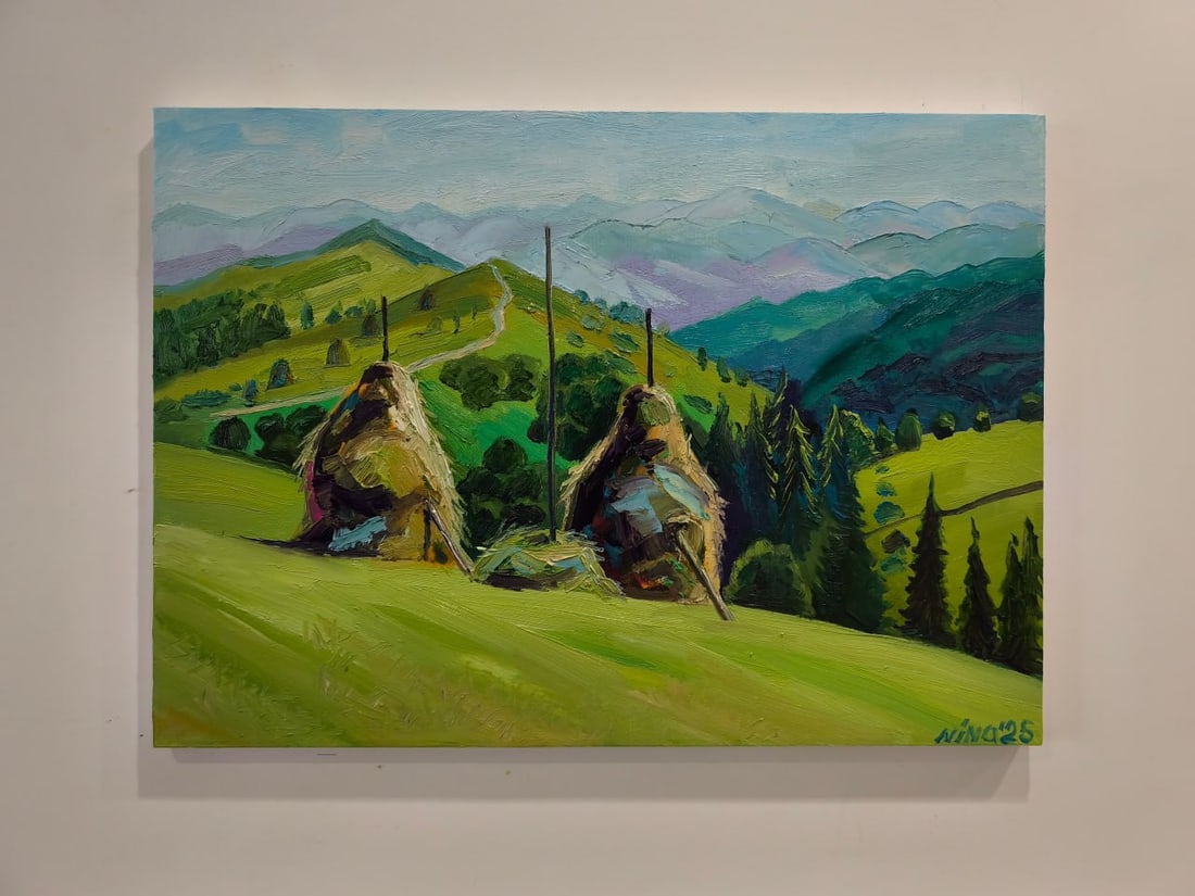 Landscape Oil painting Rural Nina L - 3