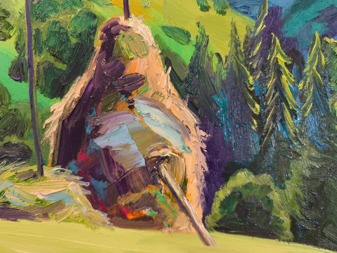 Landscape Oil painting Rural Nina L - 5