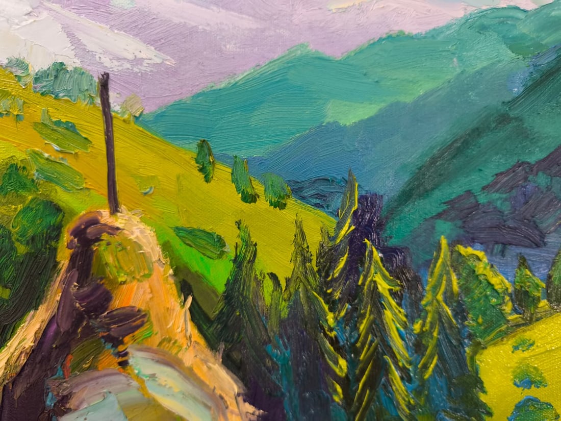 Landscape Oil painting Rural Nina L - 6