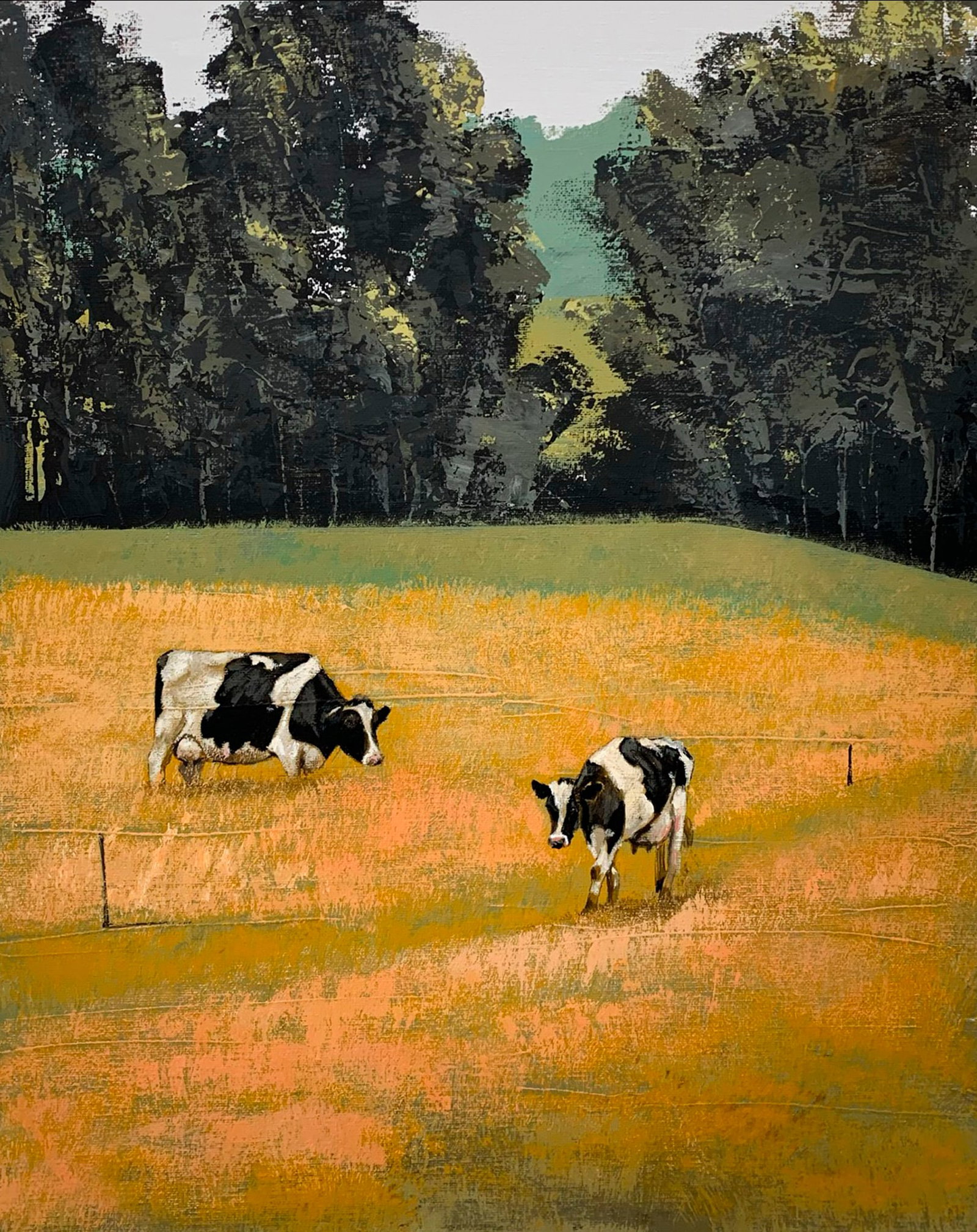Oil painting Cows Ukrainian painter - 2