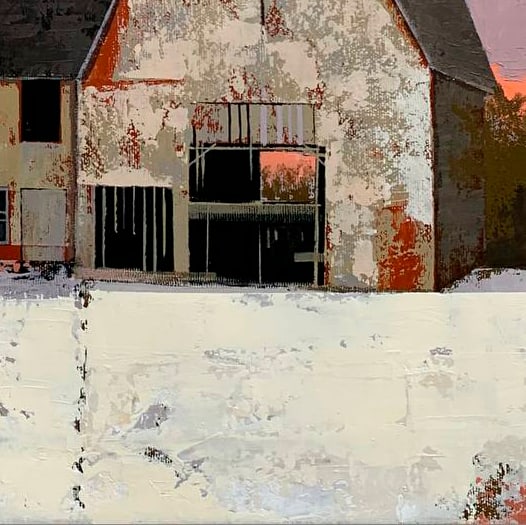 Oil painting Farm Ukrainian painter - 3