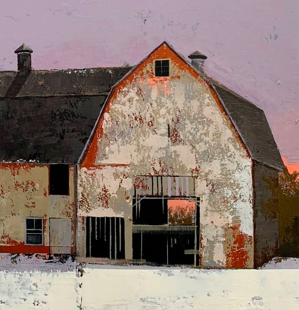 Oil painting Farm Ukrainian painter - 7