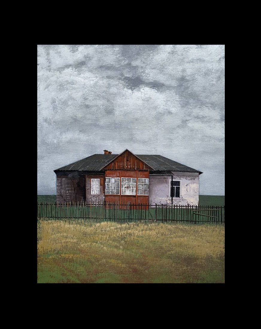 Oil painting Old House Ukrainian painter - 2