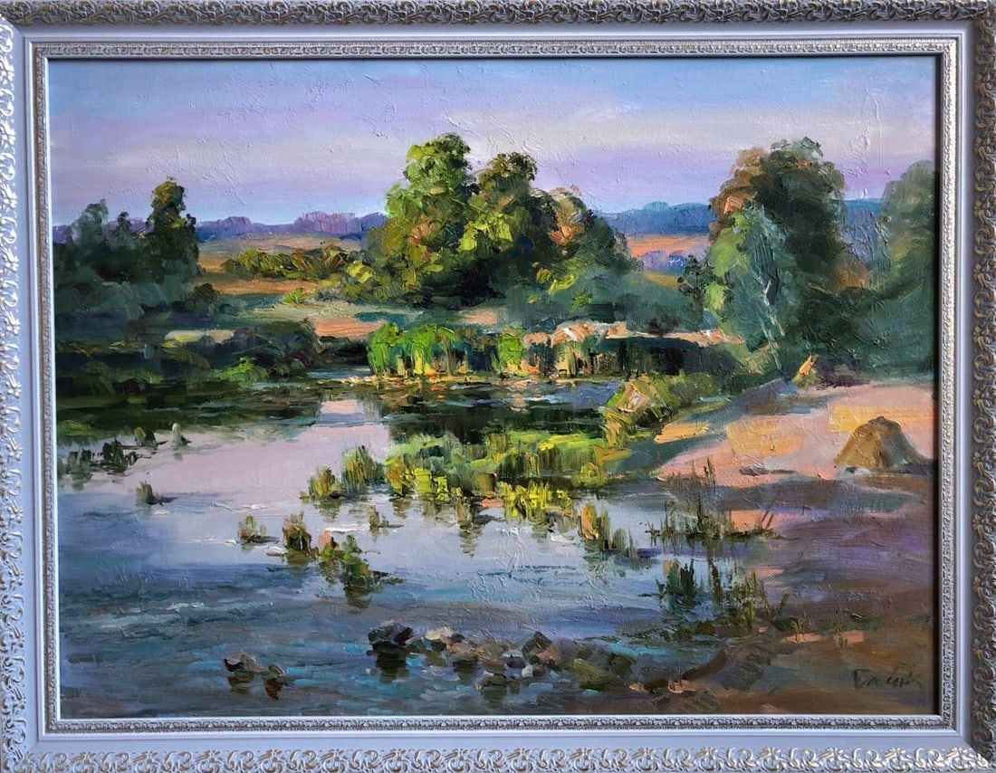 Oil painting Morning Vyacheslav Petrovich Babac (1 of 10)