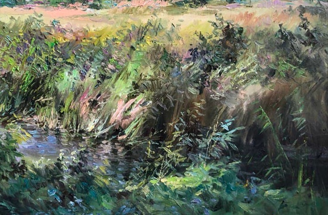 Oil painting River Vyacheslav Petrovich Babac - 5