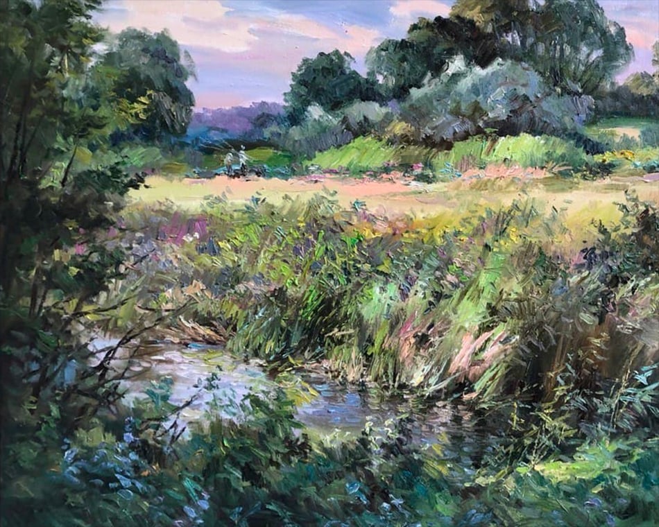 Oil painting River Vyacheslav Petrovich Babac - 9
