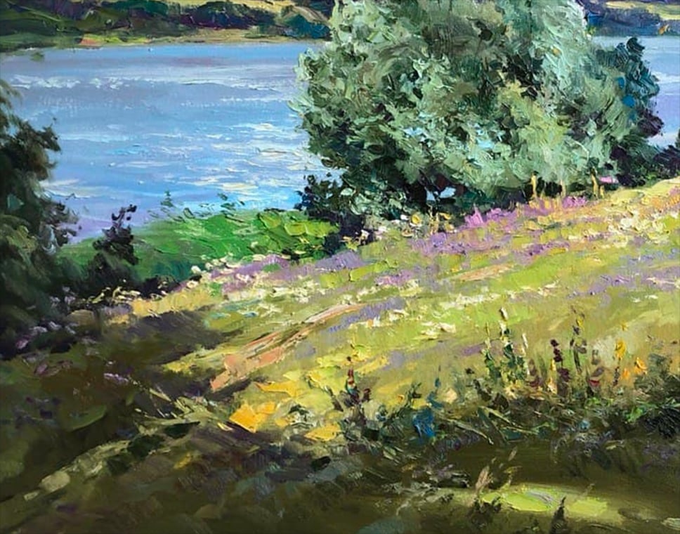 Oil painting Big lake Vyacheslav Petrovich Babac - 7