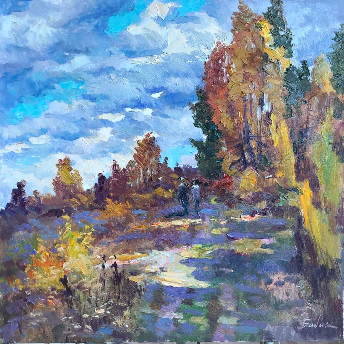 Oil painting Autumn is close Vyacheslav Petrovich Babac (1 of 2)