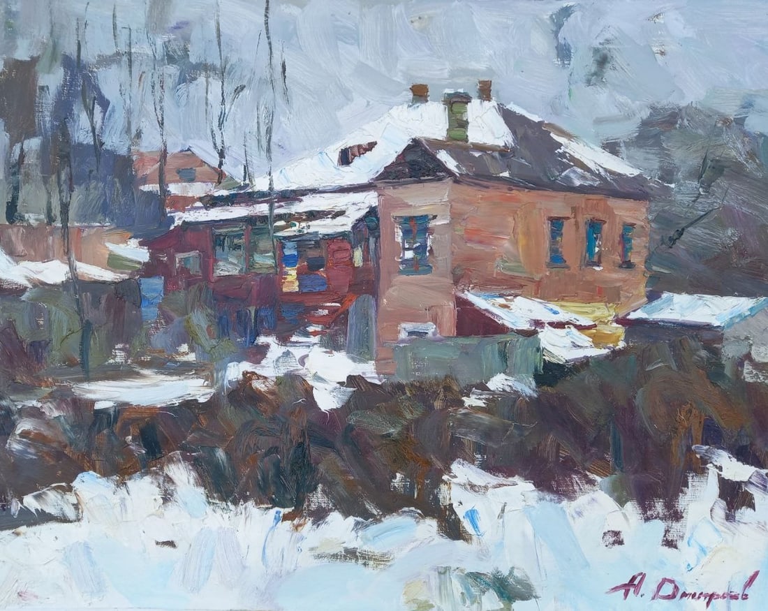Oil painting Poltava motif Alex Ditriev: Title: Oil painting Poltava motif Alex Ditriev Description: 179AD Painter: Alex Ditriev S?ze: 75x55 cm/ 29.5x21.7 inches Components: oil, canvas Original painting from our collection ERA: Short inform