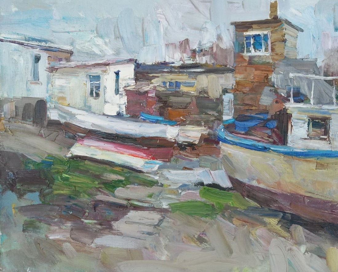 Oil painting Berth Alex Ditriev: Title: Oil painting Berth Alex Ditriev Description: 185AD Painter: Alex Ditriev S?ze: 50x60 cm/ 19.7x23.6 inches Components: oil, canvas Original painting from our collection ERA: Short information: A